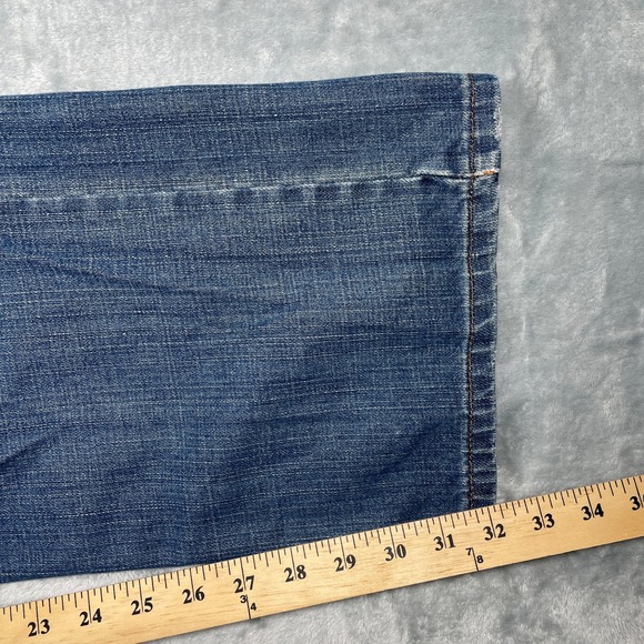 Levi's 514 Mens Slim Straight Jeans Blue Denim Size 38x32 - Picture 8 of 12